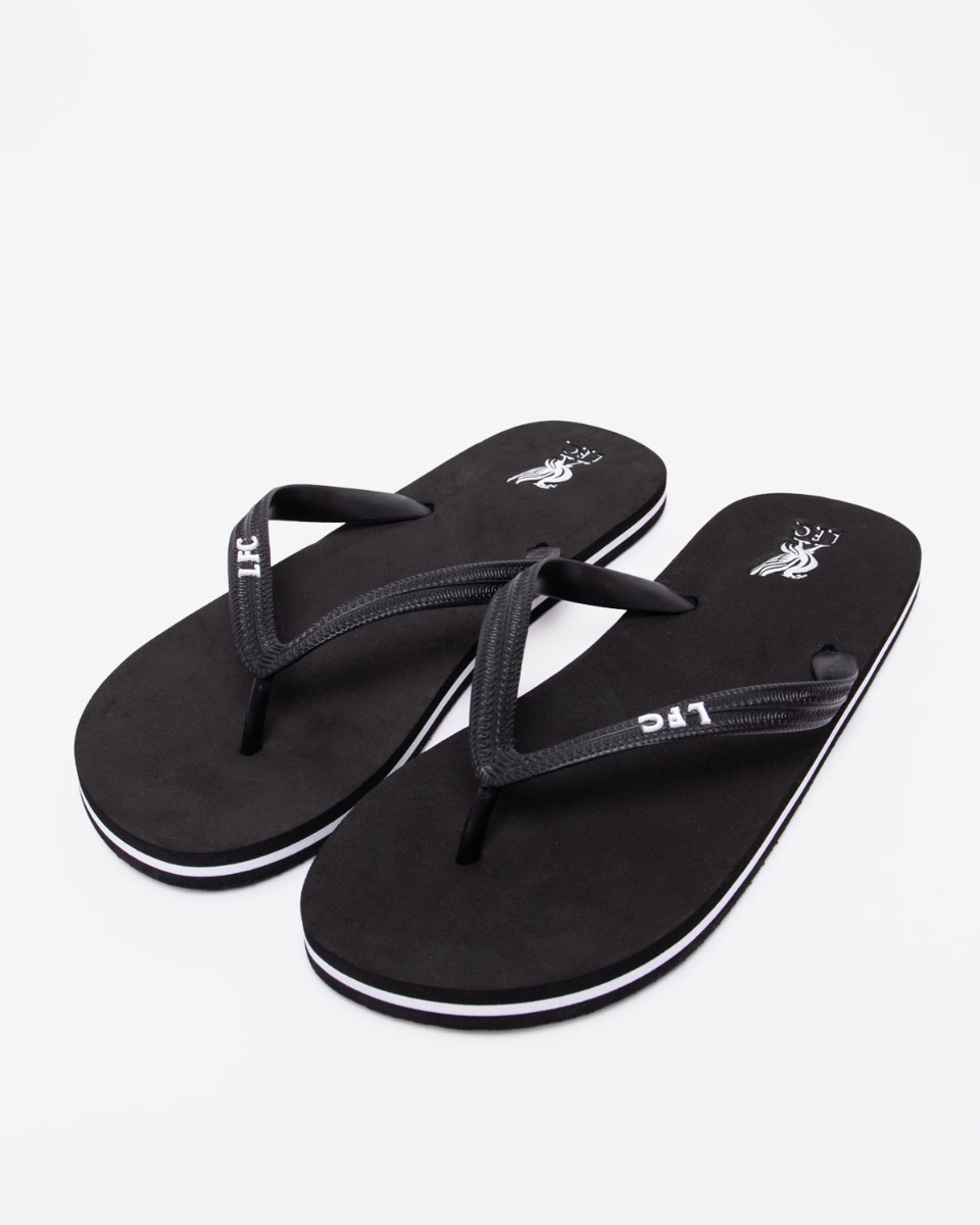 LFC Mens Flip Flops Black 7-8