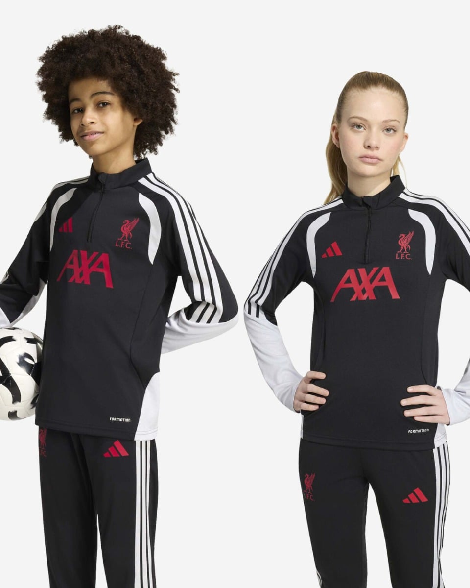 adidas Junior Liverpool Fc 26/27 Tiro Training 1/4 Zip Top, Black, Size 5-6 Years - Image 2