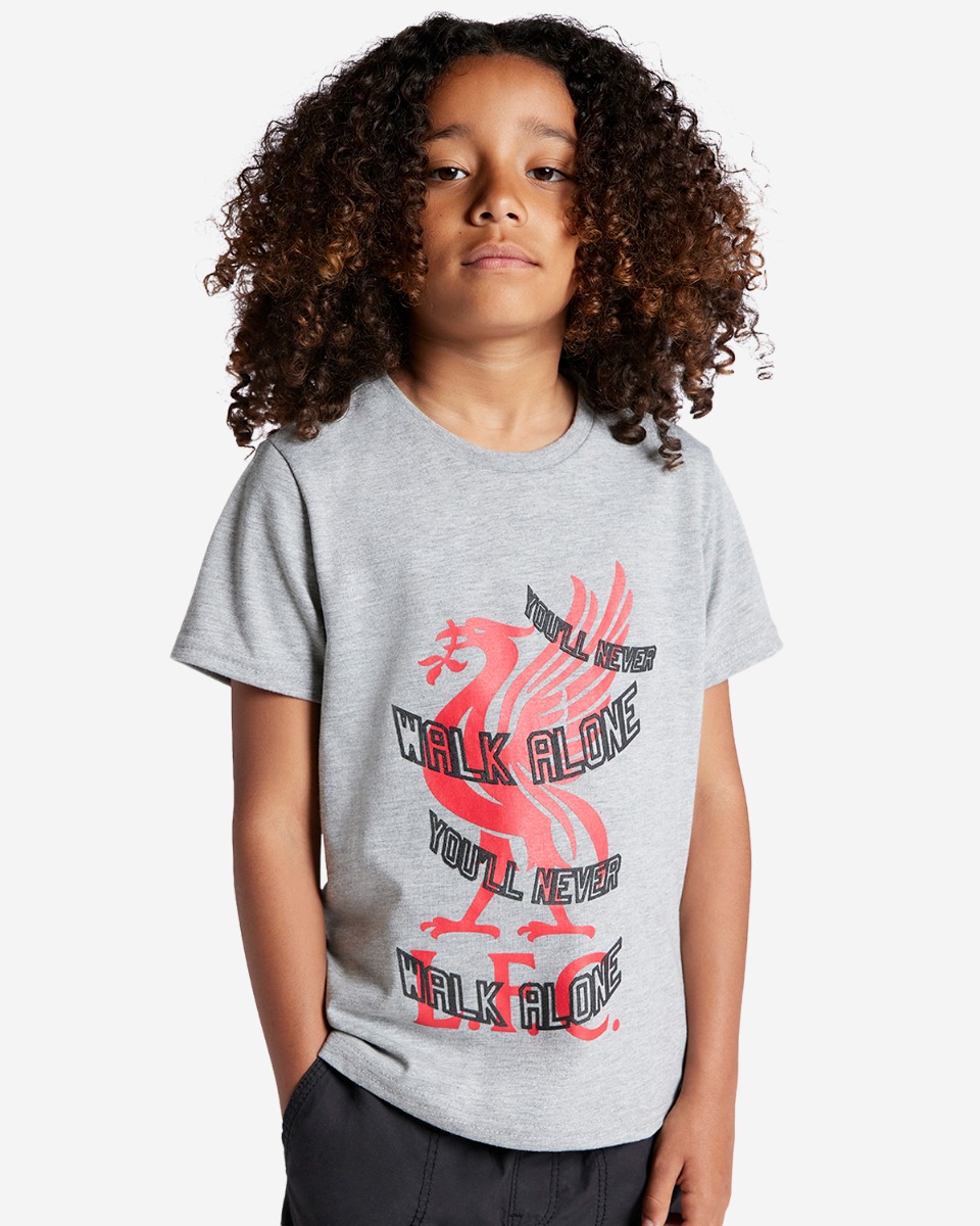 LFC Infants Wrap Liverbird Tee Grey 3-4