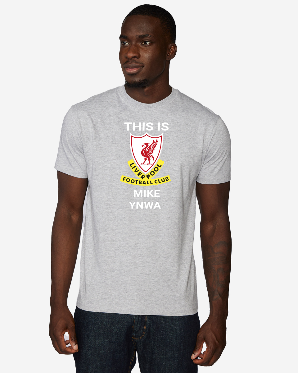 LFC This Is Anfield Personalised Grey Tee 2XL