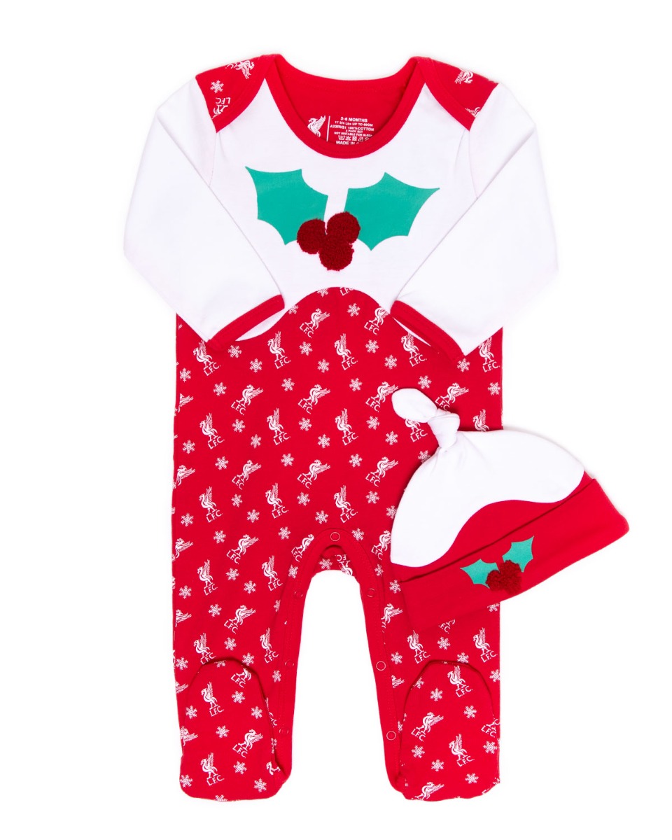 LFC Baby Christmas Sleepsuit Set NB
