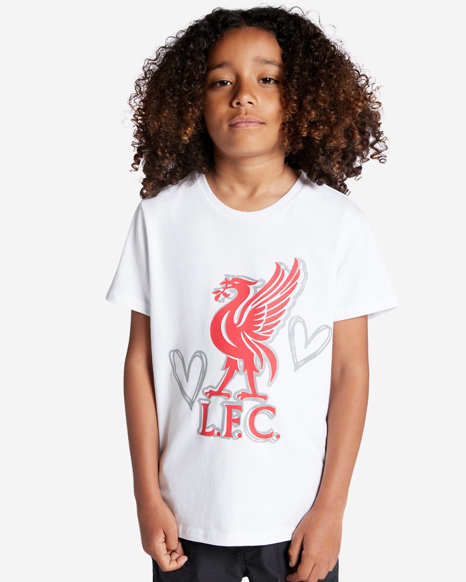 LFC Infants Heart Liverpool Tee White 3-4