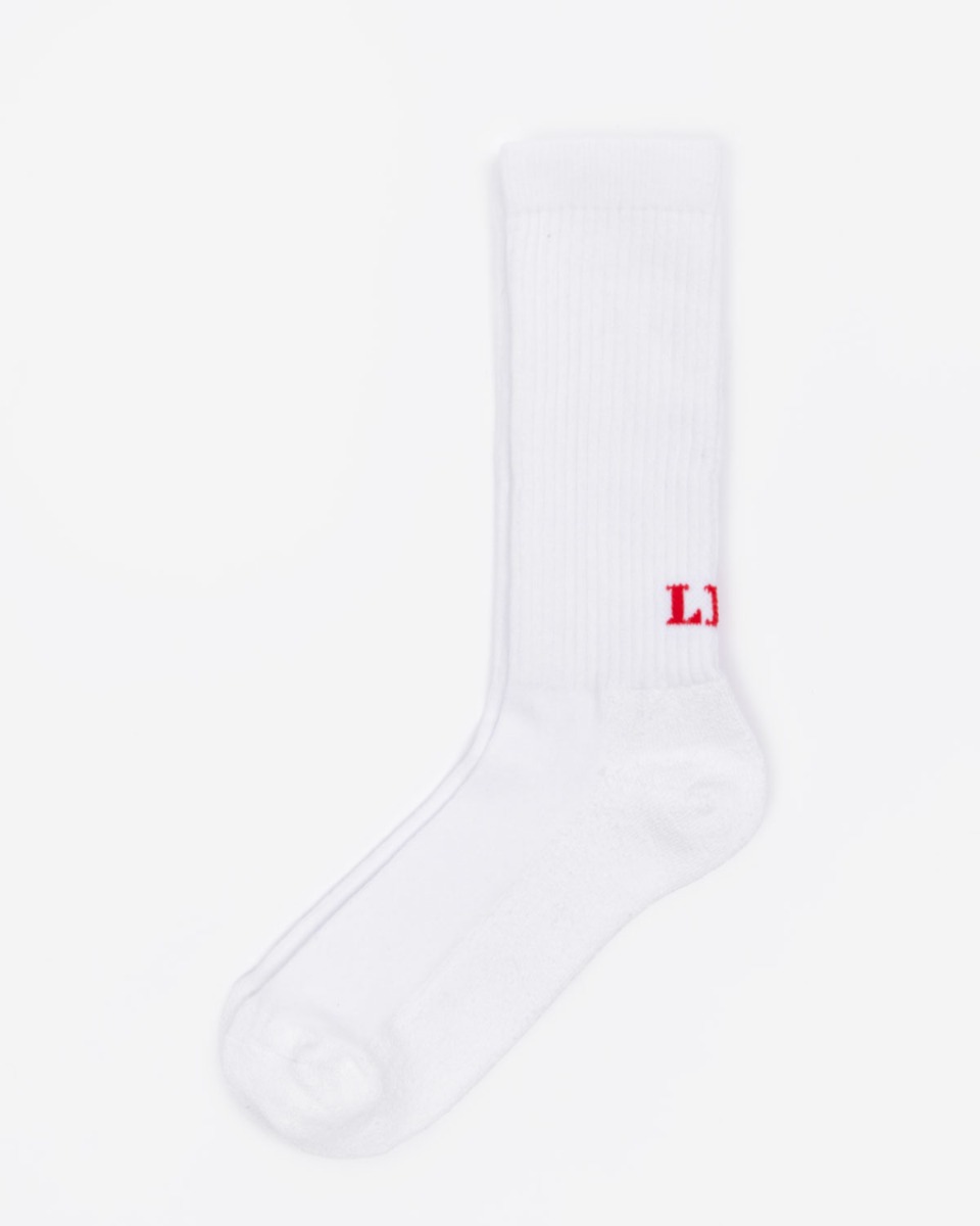 LFC Adult Grip Sock White 7-11