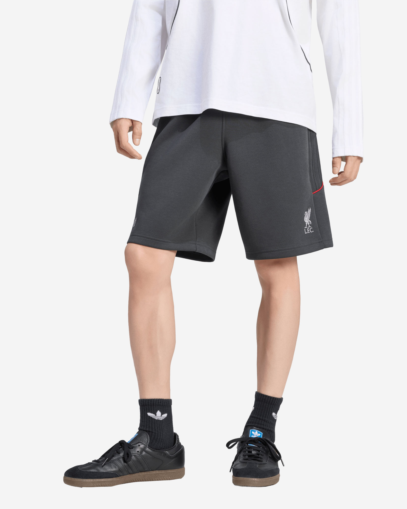 LFC adidas Mens Spacer Teamgeist 26 Shorts Dark Grey 2XL