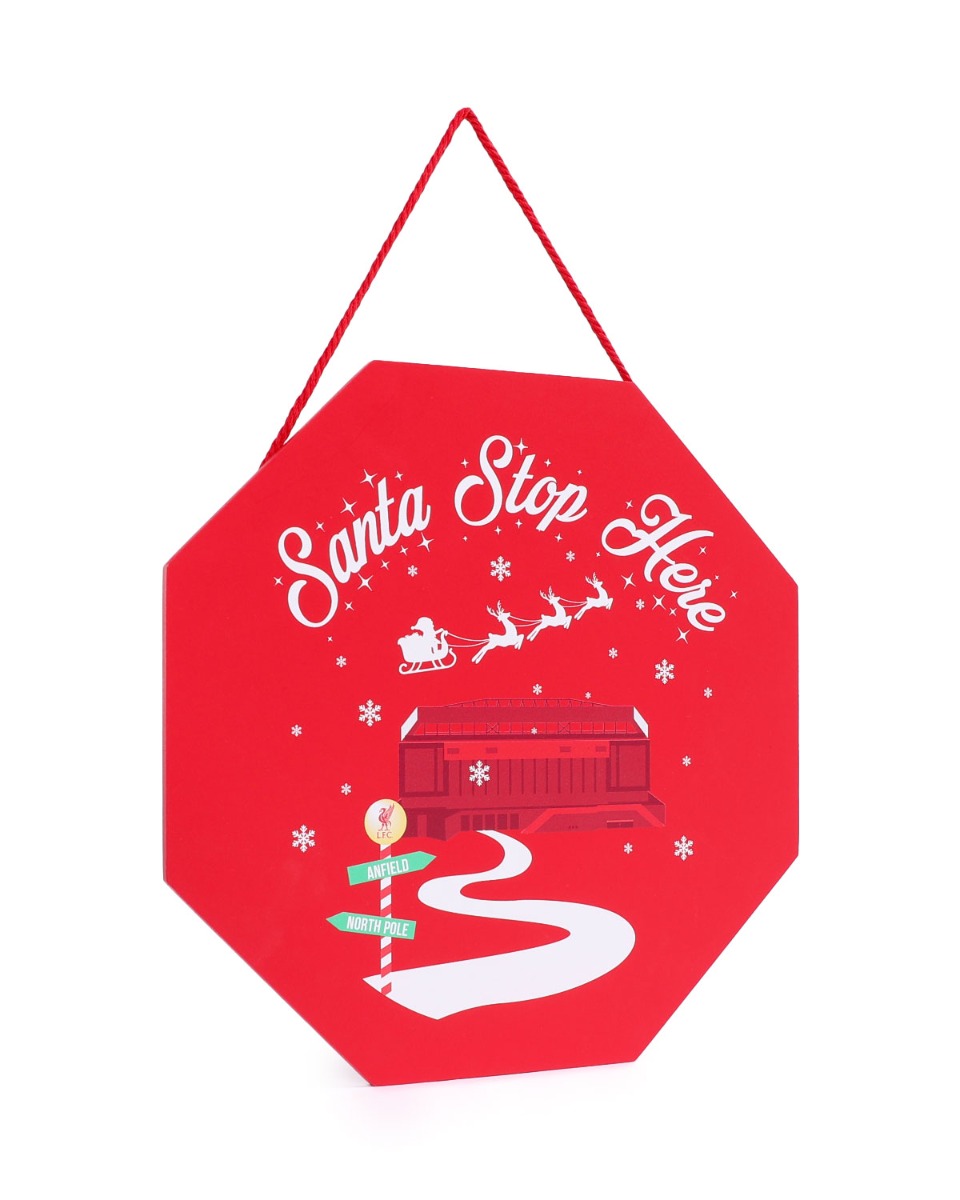 LFC Santa Stop Here Sign OS
