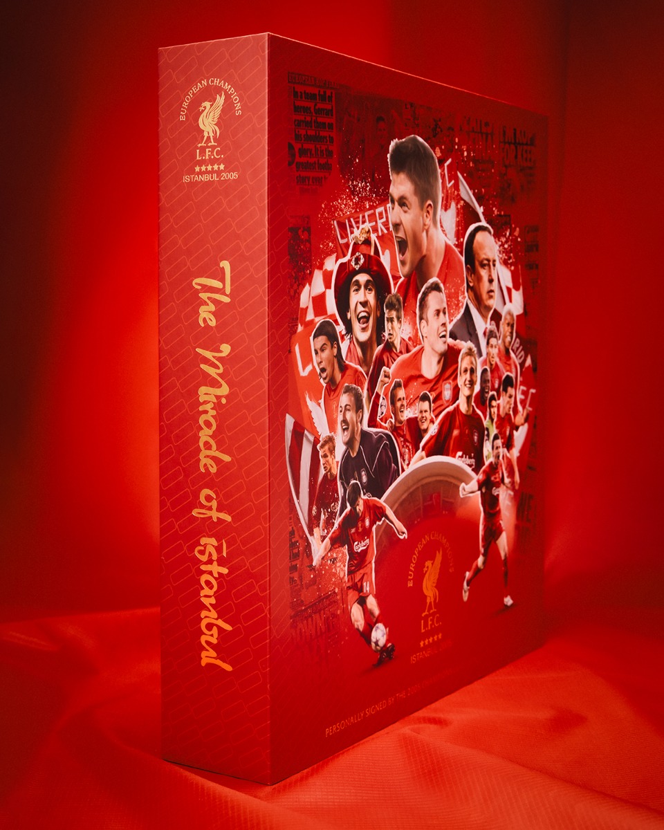 LFC Istanbul 2005 Commemorative Boxed Signed Squad Shirt OS