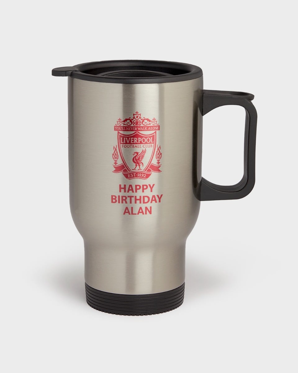 LFC Crest Personalised Travel Mug OS