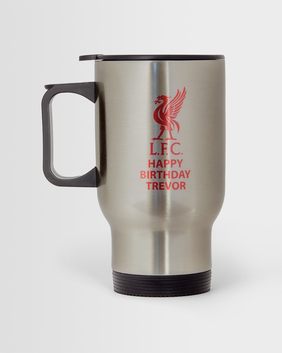 LFC Liverbird Personalised Travel Mug OS