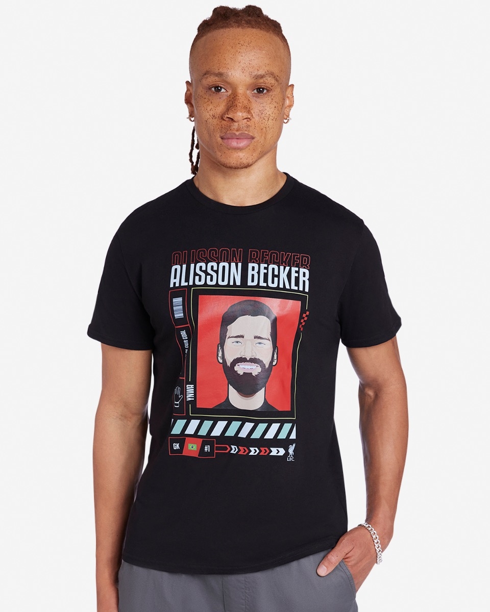 LFC Adults Alisson Becker Tee Black XXXXL
