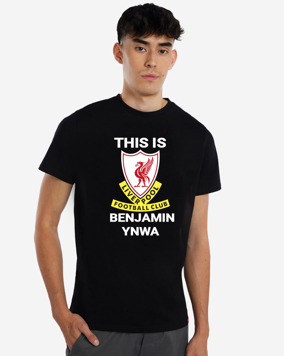 LFC This is Anfield Personalised Black Tee XXXXL