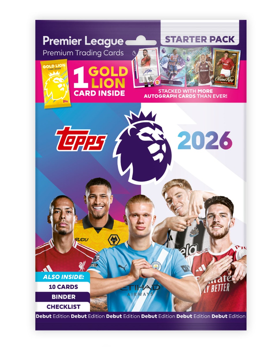 Topps Premier League 2027 Trading Cards Starter Pack: binder + 1 exclusive gold - Image 4