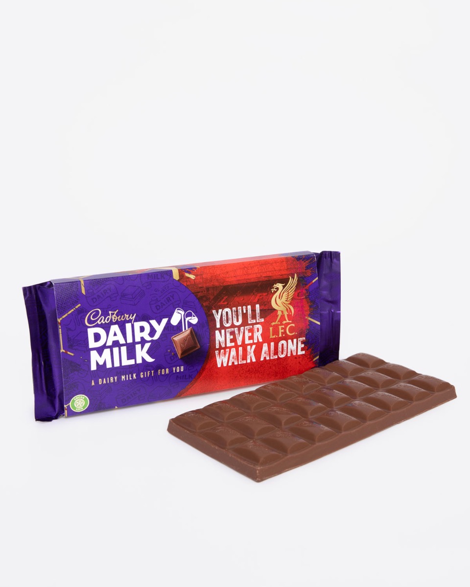 LFC X Cadbury 110g Dairy Milk O