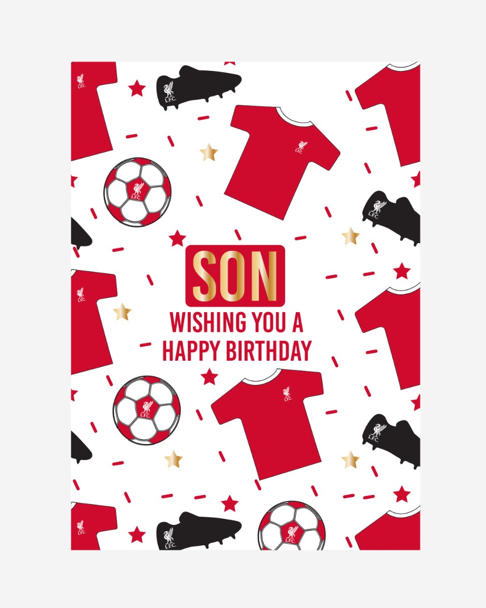 LFC Happy Birthday Son Card OS