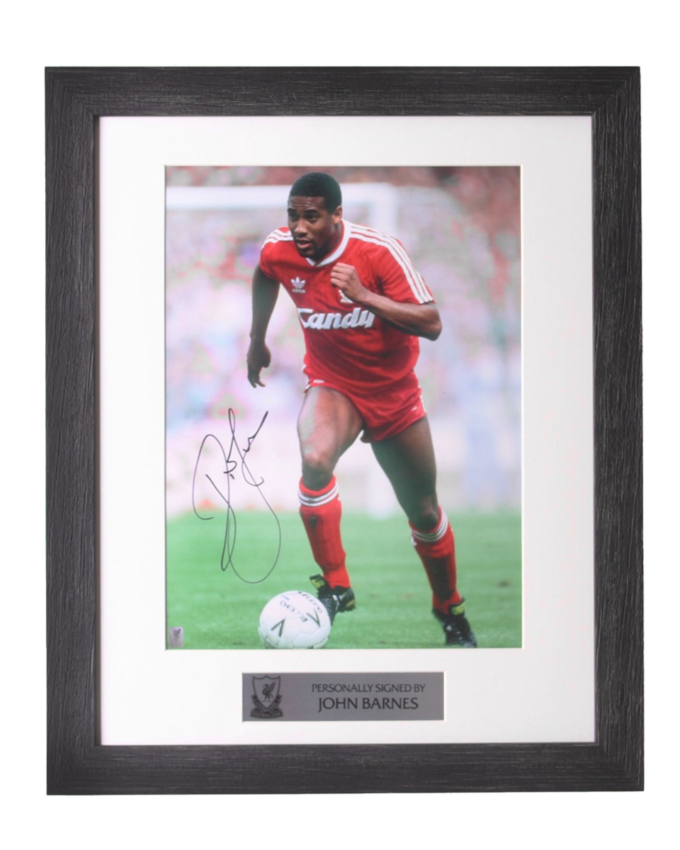 LFC Signed Barnes 12 x 16 Image O