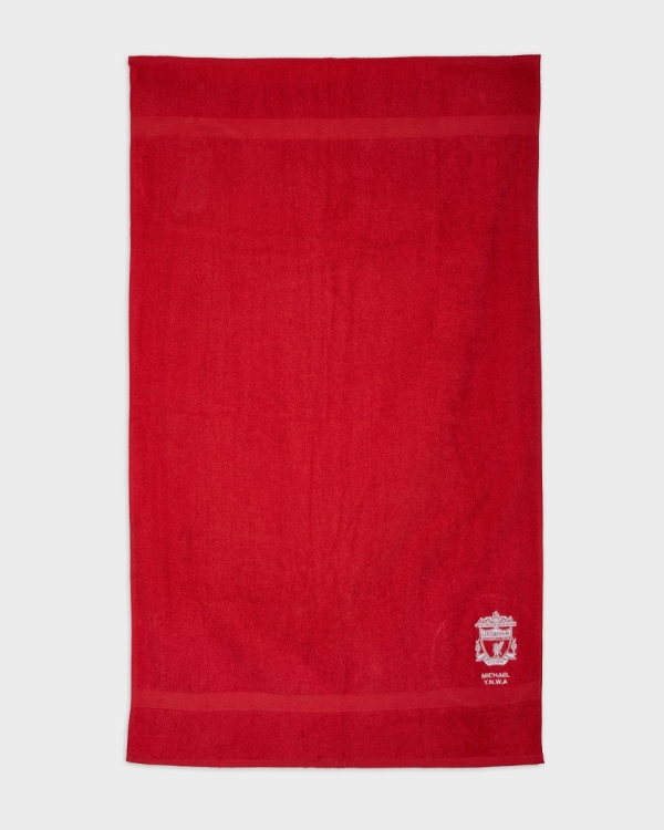 LFC Personalised Crest Bath Towel O