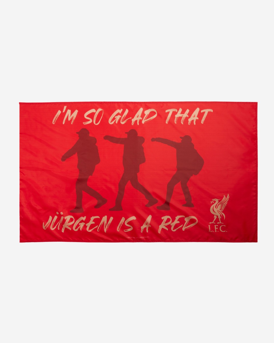 LFC I'm So Glad Klopp Flag OS